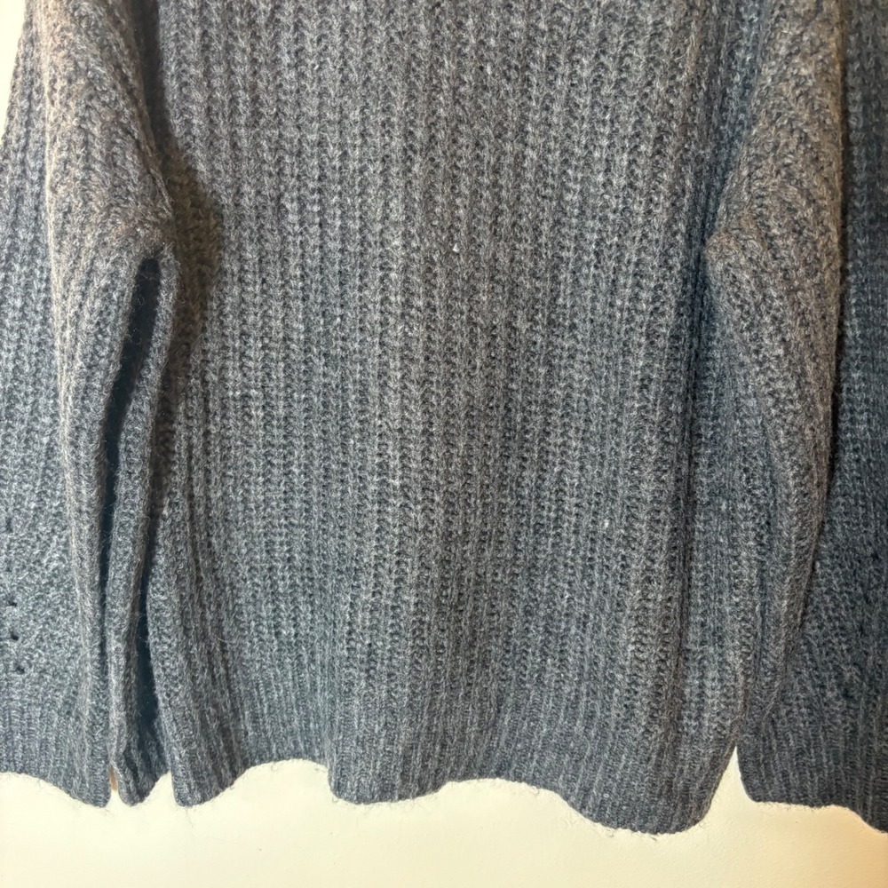 J. Crew Alpaca-Blend Turtleneck Sweater with Shoulder Buttons Size Medium - Picture 3 of 8